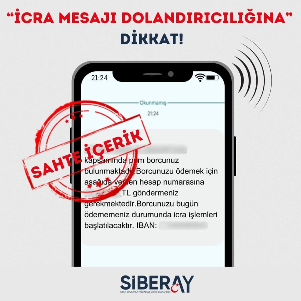 İcra takibi mesajlarına dikkat