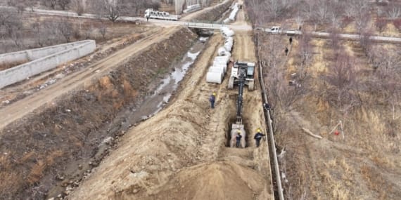 7600 metrelik yeni hat döşeniyor