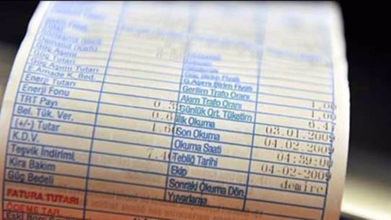 Elektrik faturalarına dikkat