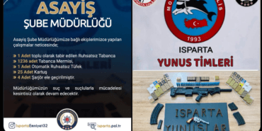 Isparta Asayişin Ele Geçirdiği Cephanelik