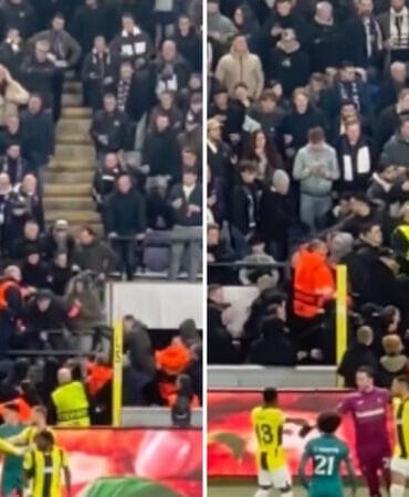 Anderlecht-Fenerbahçe maçının durmasına sebep olan taraftarlara men