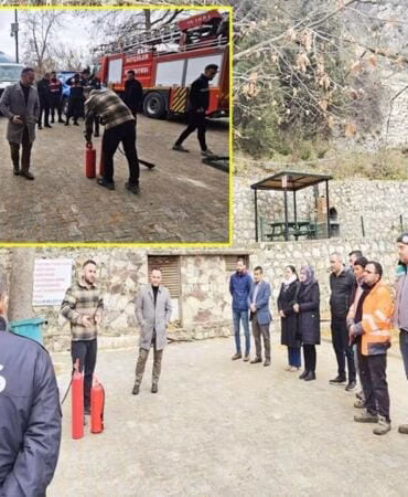 Isparta Sütçüler Belediyesi personeline yangın eğitimi verildi