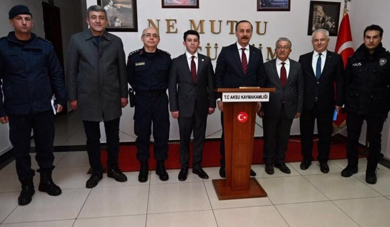 Isparta Valisi Abdullah Erin, Aksu ilçesine çalışma ziyareti gerçekleştirdi
