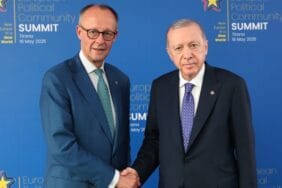 Cumhurbaşkanı Erdoğan, Almanya Başbakanı Merz ile Tiran'da görüştü