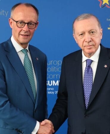 Cumhurbaşkanı Erdoğan, Almanya Başbakanı Merz ile Tiran'da görüştü
