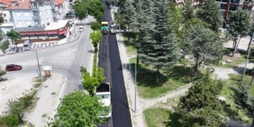 Isparta Gölcük Caddesi asfaltlanıyor