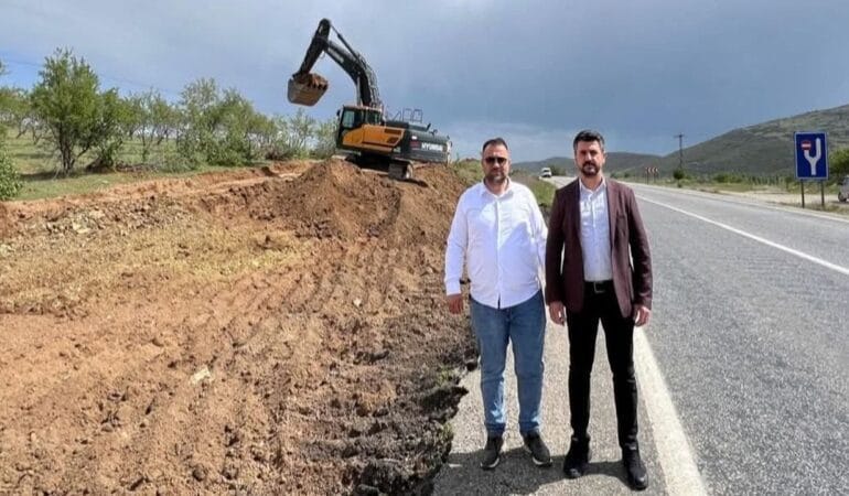 Isparta Fele Köyü bağlantı noktasında çalışmalar başladı