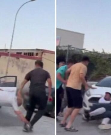 Kaza sonrası kavga çıktı, ortalık savaş alanına döndü!