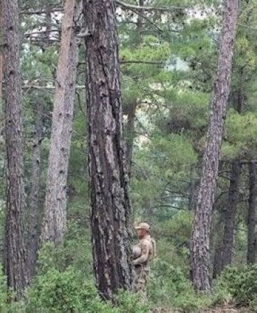 Jandarma ormanlarda yangın nöbetinde