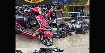 Isparta'da çalınan motosiklet ve bisikletler polis ekiplerince bulundu