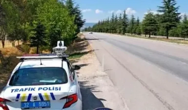 Isparta’da Trafik Kazalarını Önlemek İçin Yoğun Radar Denetimleri