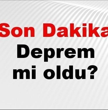 Balıkesir’de 3.5 Büyüklüğünde Deprem
