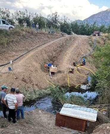 Boğazova’da sulama krizi son çare arıtma suyu oldu