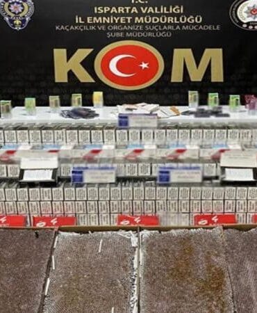 Isparta'da kaçakçılık oprasyonu