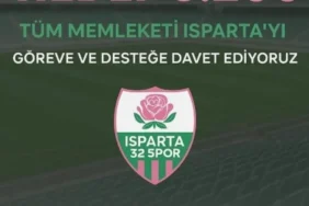 Isparta32 Spor, Aksarayspor Maçında ‘Askıda Bilet’ Kampanyasıyla Taraftarları Birleştiriyor