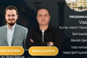 Isparta Gülistan Camii’nde Muhteşem Mevlid Kandili Programı