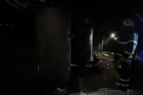 Isparta TOKİ İnşaatında Gece Yangını