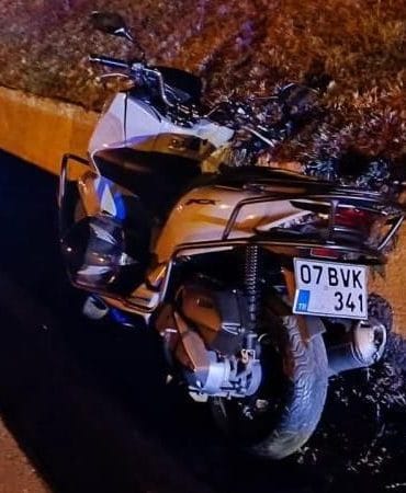 Gazipaşa’da Motosiklet Kazası: 1 Yaralı