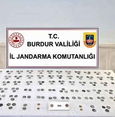 Burdur’da Tarihi Sikkeler Ele Geçirildi: 4 Gözaltı
