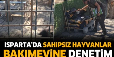 Isparta’da sahipsiz hayvanlar bakımevine denetim