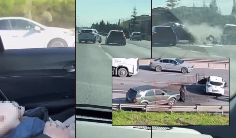 Kocaeli TEM’de Trafik Dehşeti: Tehlikeli Manevralar Zincirleme Kazayla Sonuçlandı