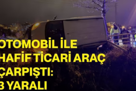 Karabük'te trafik kazası: 3 kişi yaralandı