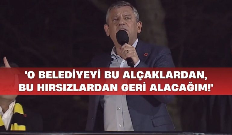 Özel’den Beykoz’da Sert Çıkış: Sandığı Getirin