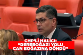 CHP'li Halıcı'dan Dereboğazı Yolu Tepkisi: Can Boğazı Oldu