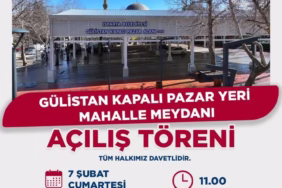 Gülistan Kapalı Pazar Yeri ve Meydanı Törenle Hizmete Girdi