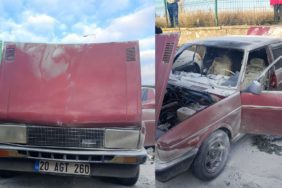 Isparta Cezaevi Yakınlarında Korkutan Araç Yangını: Ekipler Müdahale Etti