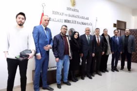 Isparta Kahveciler Odası Başkanı Ayhan Topbaş'tan Ahmet Tural'a Ziyaret