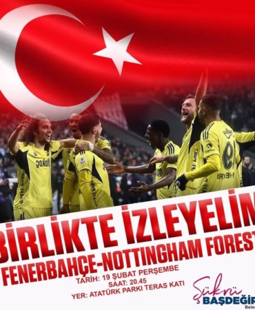 Isparta’da Fenerbahçe Maçı Heyecanı Dev Ekranda Yaşanacak