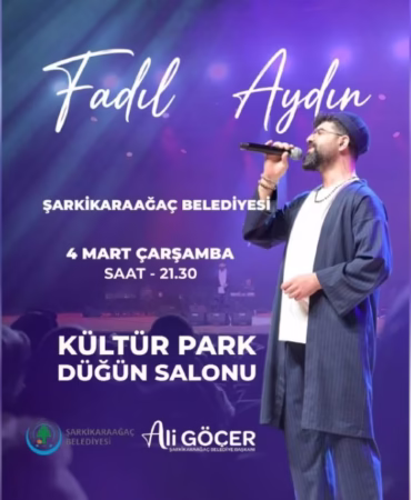Şarkikaraağaç’ta Ramazan Coşkusu: Fadıl Aydın Sahne Alacak