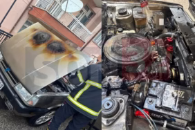 Isparta İstiklal Mahallesi'nde Korkutan Otomobil Yangını