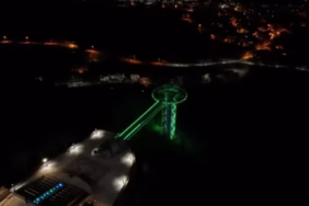 Isparta Kirazlıdere Cam Terası Yeşilay Haftası İçin Yeşile Büründü