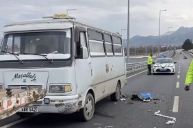 Isparta'da Dün Açılan Yeni Üst Geçitte İlk Kaza: 1 Yaralı