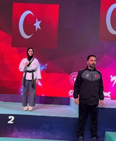 Ispartalı Taekwondocu Nazike Nur Yazıcı’dan Avrupa İkinciliği