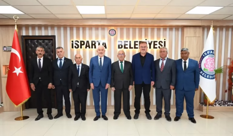 Gönen Heyetinden Isparta Başkanı Başdeğirmen'e Hizmet Teşekkürü