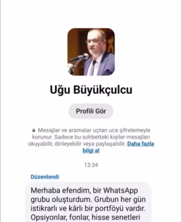 Isparta Bşk. Yrd. Uğur Büyükçulcu'dan Çalınan Hesap Uyarısı