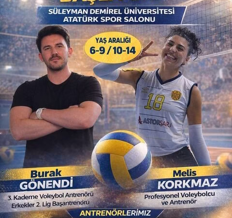 Isparta SDÜ'de Çocuklar İçin Voleybol Kursu Kayıtları Başladı