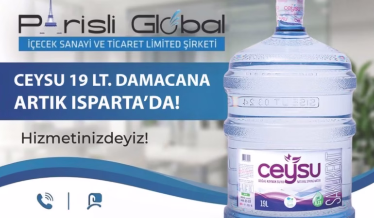 Isparta'da Ceysu 19 Litre Damacana Su Dönemi Başladı