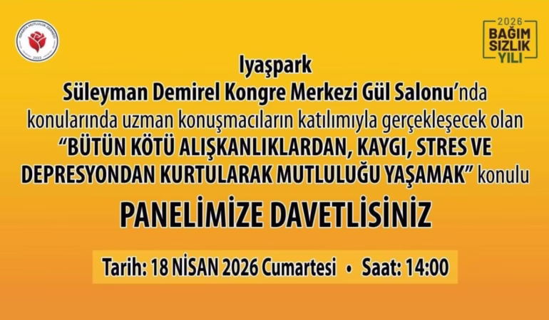 Isparta'da Kaygı ve Bağımlılıktan Kurtuluş Paneline Büyük İlgi