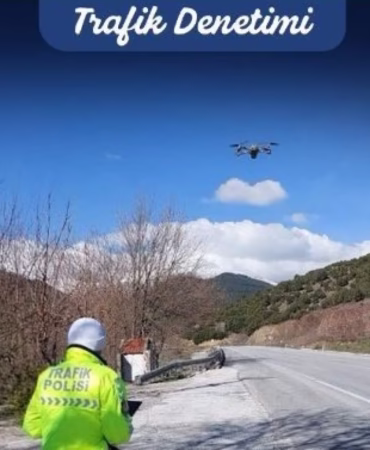 Kazak Tünelleri Güzergahında Drone Destekli Trafik Denetimi