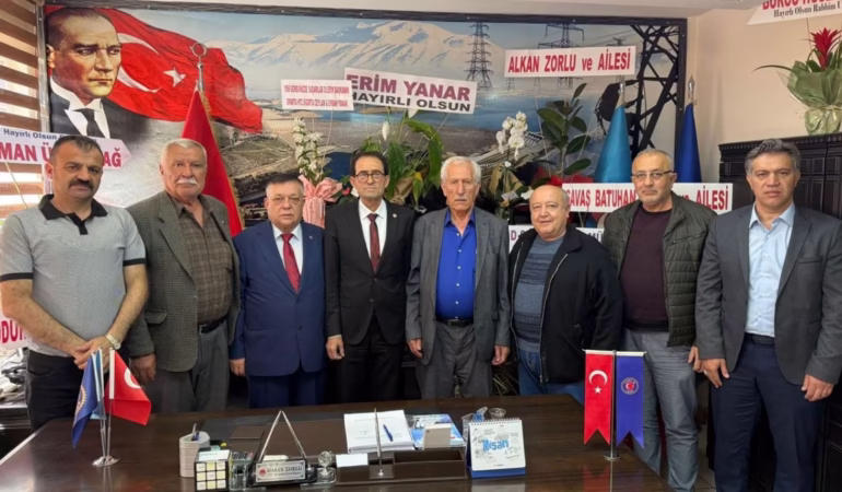 TÜED Başkanı Ersal'dan TES-İŞ Isparta Şubesi'ne Tebrik Ziyareti