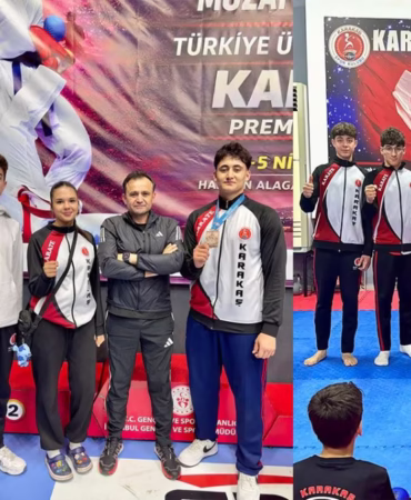Türkiye Karate Premier Liginde Ahmet Mert Karakaş'tan Bronz Madalya