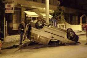 Isparta Bağlar Kavşağında Korkutan Kaza: Ters Dönen Araç ve Sızıntı Paniği
