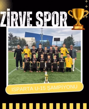 Isparta Futbolunda Zirvespor Rüzgarı: U-15 Takımı Şampiyon Oldu