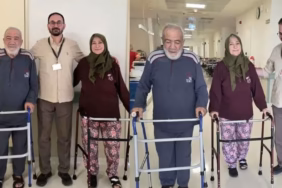 Isparta'da Şifa Bulan Çift Hastaneden El Ele Yürüyerek Taburcu Oldu