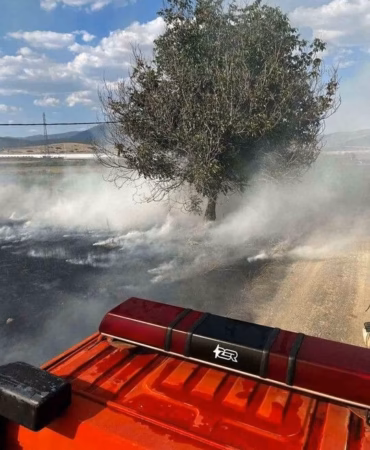 Burdur Gölhisar'daki Çiftlik Yangınında 15 Dönüm Kül Oldu
