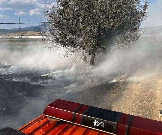 Burdur Gölhisar’daki Çiftlik Yangınında 15 Dönüm Kül Oldu